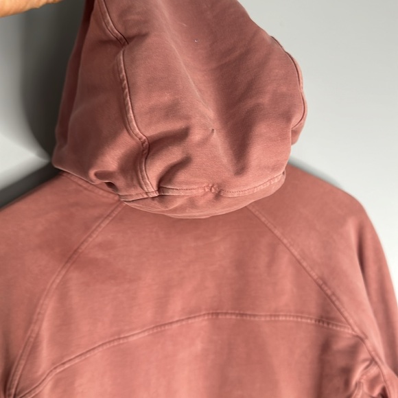 Lululemon Scuba Pullover Hoodie Mauve Washed Quicksand Size 10 - Picture 6 of 9